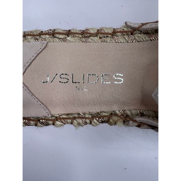 J/Slides Ritsy Espadrille Pink Suede Bow Slides Size 8.5 NWOB - Picture 7 of 10